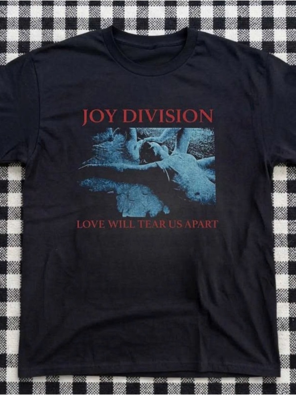 Joy Division "Love Will Tear Us Apart" Black Graphic Tee